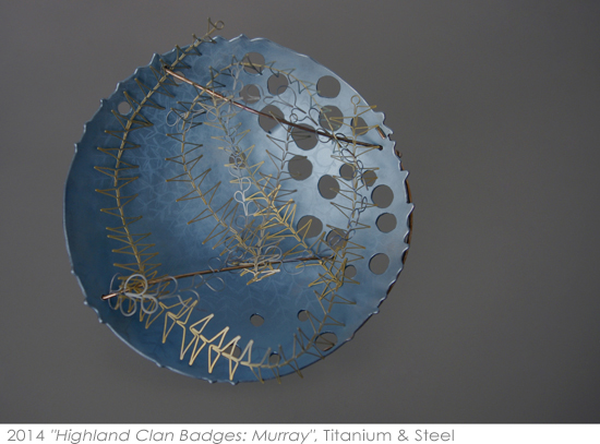2014 Highland Clan Badges: Murray, Titanium & Steel