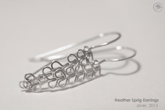 2015 Heather Sprig Earrings: Silver